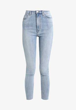 Weekday BODY HIGH LIGHT CUT - Jeans Skinny Fit - light blue - Zalando.co.uk