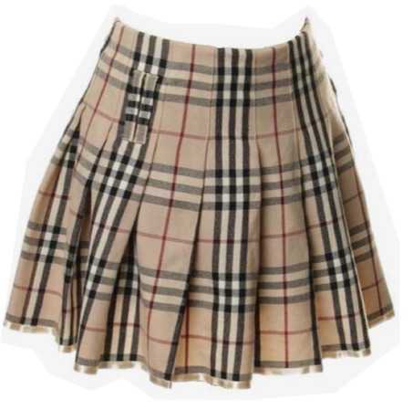 Burberry plaid skirt