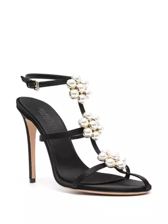 Giambattista Valli 120mm faux-pearl Embellished Sandals - Farfetch