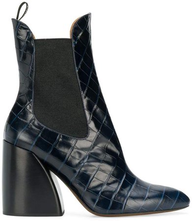 Wave 90 embossed ankle boots