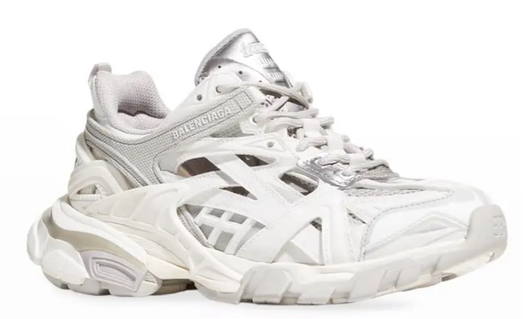 white and grey Track 2 Open Balenciaga sneakers