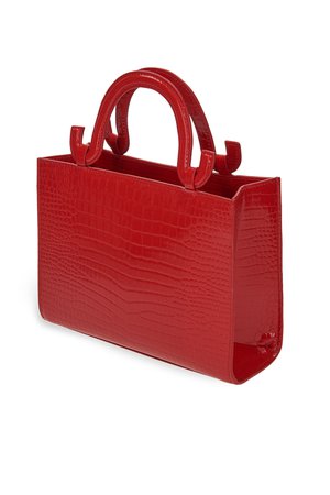 Mini Linda Red Embossed Bag by Les Petits Joueurs for $115 | Rent the Runway