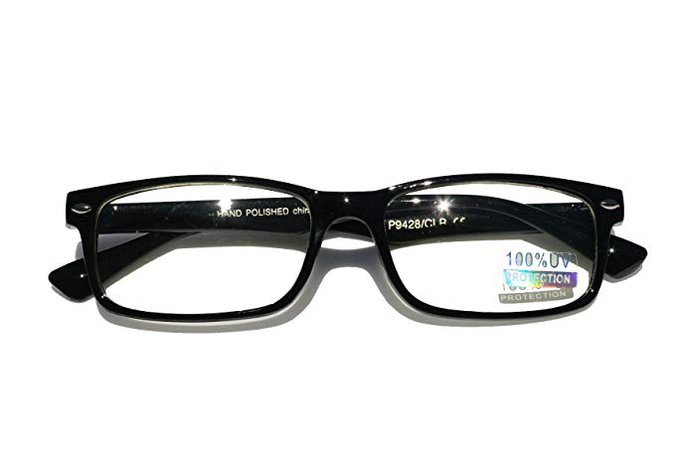 Amazon.com: Casual Fashion Horned Rim Rectangular Frame Clear Lens Eye Glasses (Black): Clothing
