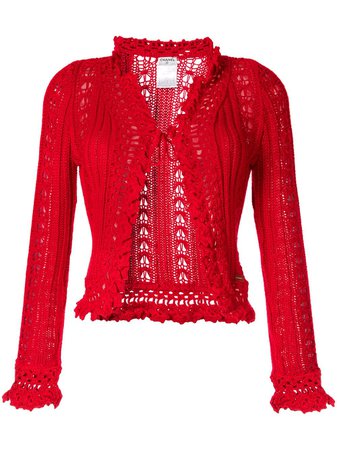 Chanel Pre-Owned Cardigan En Crochet - Farfetch
