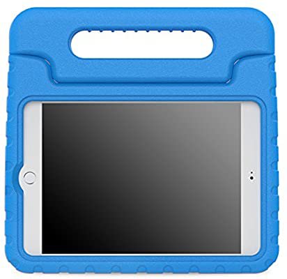 Amazon.com: MoKo Case Fit iPad Mini 4 - Kids Shock Proof Convertible Handle Light Weight Super Protective Stand Cover Case Fit Apple iPad Mini 4 2015 Tablet, Blue: Computers & Accessories