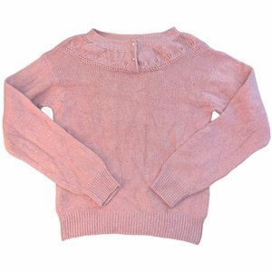 Vintage | Sweaters | Vintage 8s Pastel Mauve Pink Knit Sweater | Poshmark