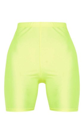 Yellow Neon Cycling Shorts | Shorts | PrettyLittleThing USA