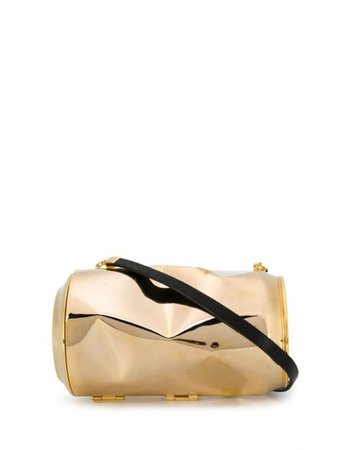 Shop gold AMBUSH can-shaped logo print clutch with Express Delivery - Farfetch