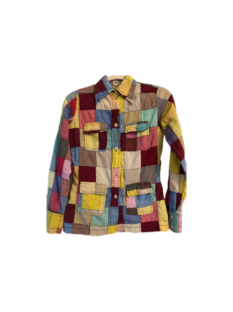 1970s patchwork shirt vintage