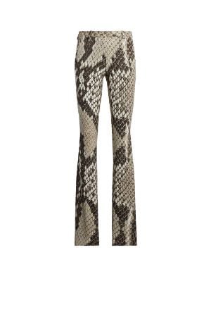 Macro Python print trousers | Roberto Cavalli Flared & Bell-Bottom Pants