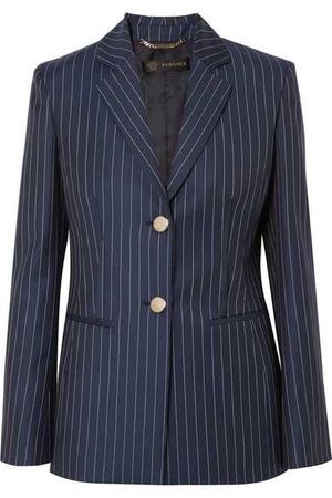 Versace | Striped wool-twill blazer | NET-A-PORTER.COM