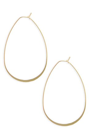 BP. Flat Oval Hoop Earrings | Nordstrom
