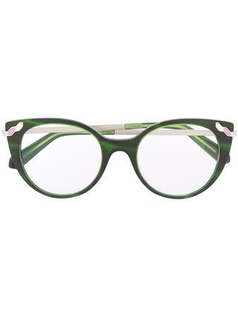 Bvlgari Embellished Cat Eye Glasses - Farfetch