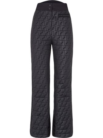 Shop black Fendi FF monogram ski trousers with Afterpay - Farfetch Australia