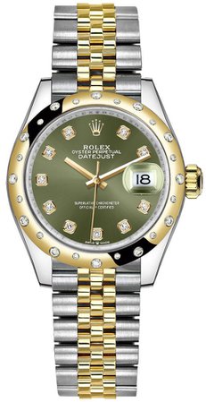 Rolex Datejust 31 Olive Green Dial Women's Watch 278343RBR