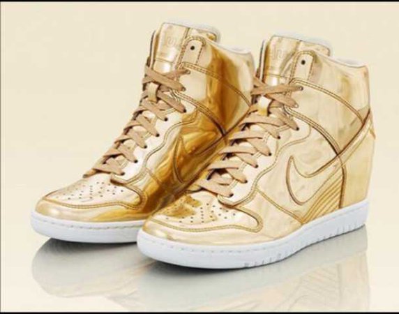 Gold Nike