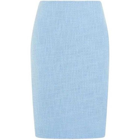Light Blue Pencil Skirt