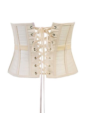 cream corset