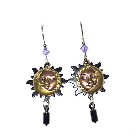 Silver Forest Jewelry | Unique Sun Moon Dangle Earrings | Poshmark