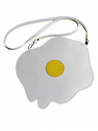 White Cute Poached Egg Body Bag | Choies