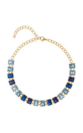 Baguette Choker 14k Gold-Plated Necklace By Judith Leiber | Moda Operandi