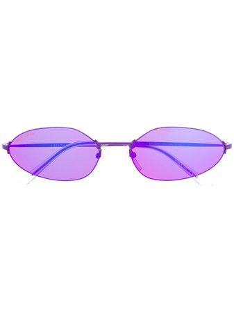 Balenciaga Eyewear Oval Frame Sunglasses