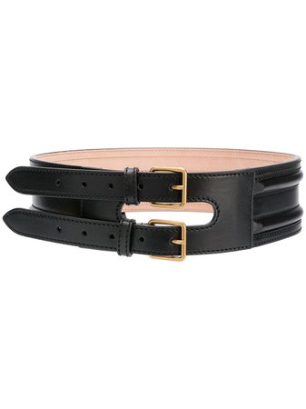 Alexander McQueen double-buckle Waist Belt - Farfetch