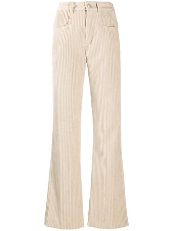 Shop Isabel Marant Étoile Delvira corduroy trousers with Express Delivery - FARFETCH