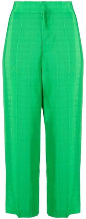 Erika cropped high-waisted trousers