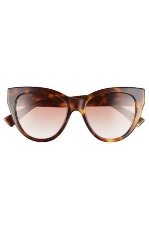 Gucci 53mm Gradient Cat Eye Sunglasses | Nordstrom