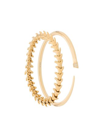 Shaun Leane Serpent And Signature Tusk Diamond Bracelet Set | Farfetch.com