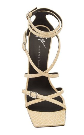 Snake-Print Leather Sandals By Giuseppe Zanotti | Moda Operandi