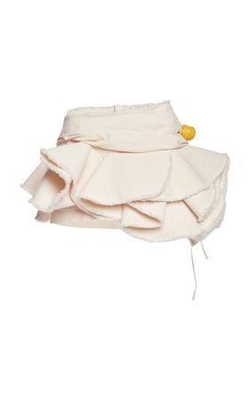 Artichaut Ruffled Cotton Mini Skirt By Jacquemus | Moda Operandi