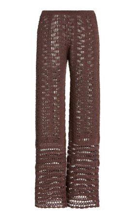 Zo Crocheted Cotton Top And Pants Set By Akoia Swim | Moda Operandi