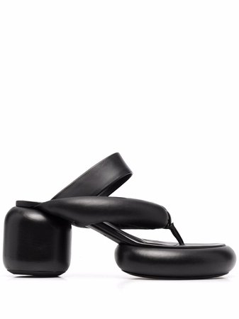 Jil Sander padded-strap Leather Sandals - Farfetch