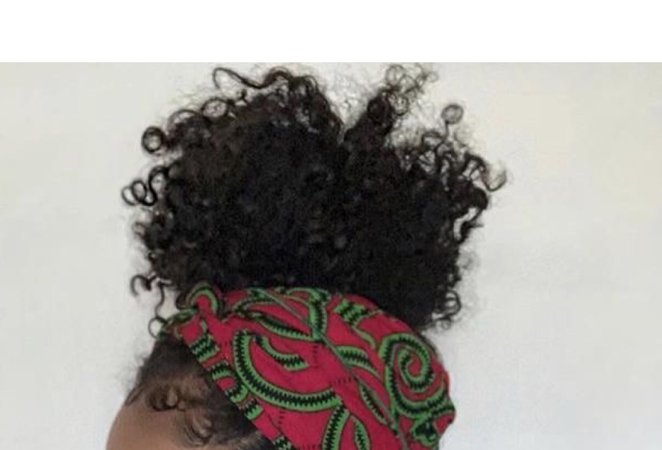 4a Natural Curly Hair Silk Scarf Style