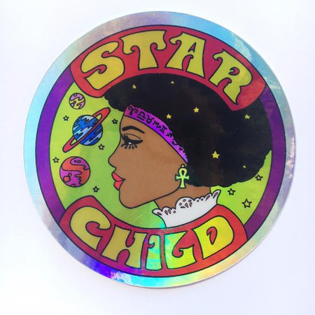 Star Child Holographic Sticker...Sticker... Vinyl... | Etsy