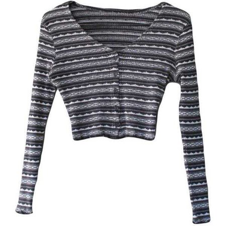 long sleeve aztec navy fitted sweater top