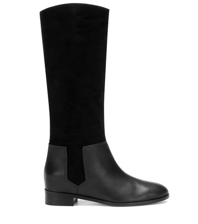 Duke Leather And Suede Boots | Aquazzura - Mytheresa