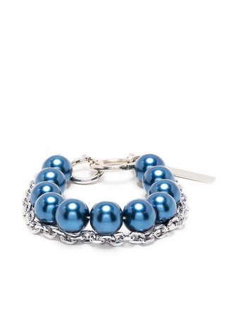 Marine Serre bead chain bracelet blue JW074SS21WME - Farfetch