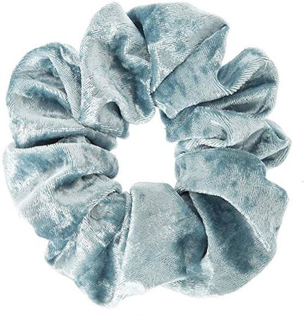 Amazon.com: Claire's Girl's Large Velvet Hair Scrunchie - Mint Blue: Claire's: Jewelry