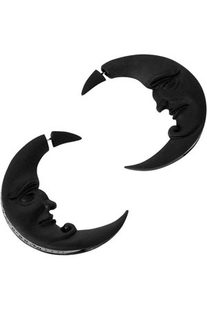 Crescent Moon Earrings [B] | KILLSTAR - US Store