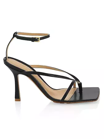 Shop Bottega Veneta Stretch Leather Strappy Thong Sandals | Saks Fifth Avenue