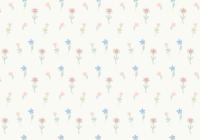 Pastel Flowers Pattern Background Vector | free vectors | UI Download
