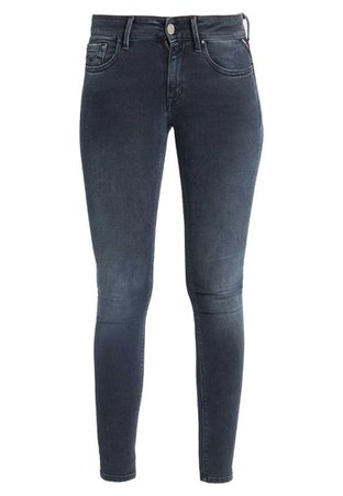 Replay LUZ PANTS - Jeans Skinny Fit - blue black denim - Zalando.co.uk