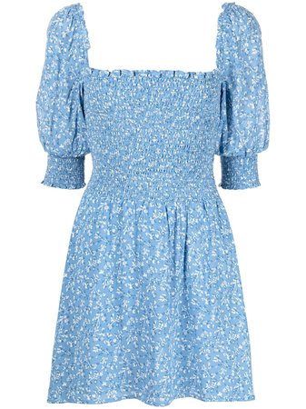 Shop Reformation Elle floral-print minidress with Express Delivery - FARFETCH