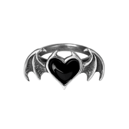 heart wings ring