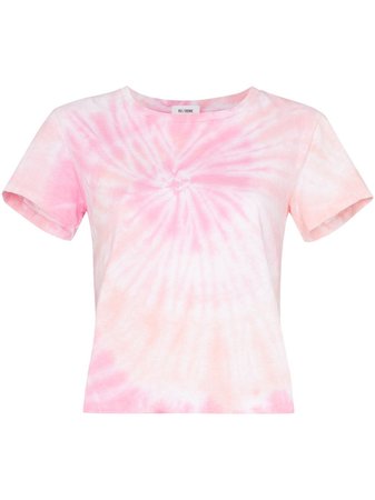 Re/done Cropped Tie-Dye T-Shirt 0242WSC1 Pink | Farfetch