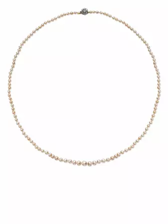 Pragnell Vintage Platinum Edwardian Saltwater Pearl Necklace - Farfetch