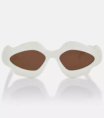 Paulas Ibiza Flame Sunglasses in White - Loewe | Mytheresa